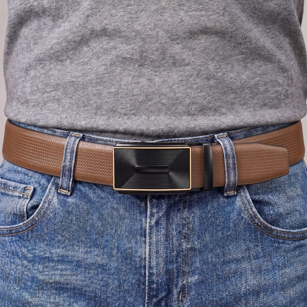 Mens Genuine Leather Belt | 2 in 1 Reversible (Brown & Black) (1 Pc.) - SIGNORA