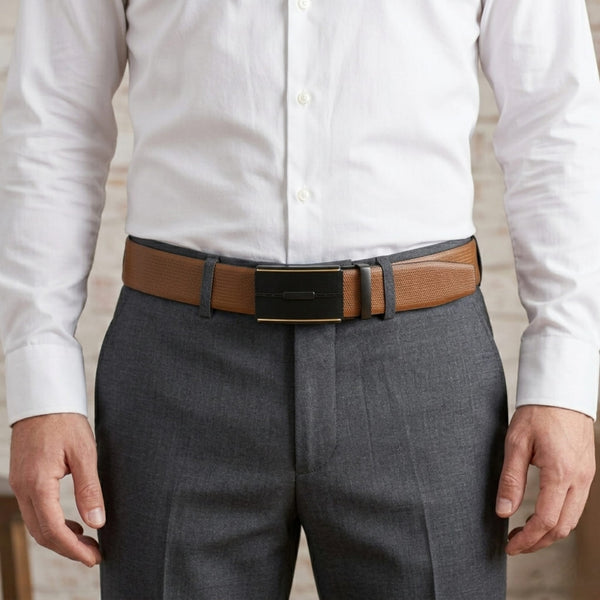 Mens Genuine Leather Belt | 2 in 1 Reversible (Brown & Black) (1 Pc.) - SIGNORA