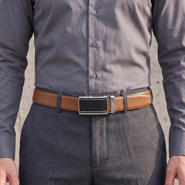 Mens Genuine Leather Belt | 2 in 1 Reversible (Brown & Black) (1 Pc.) - SIGNORA-ARKON