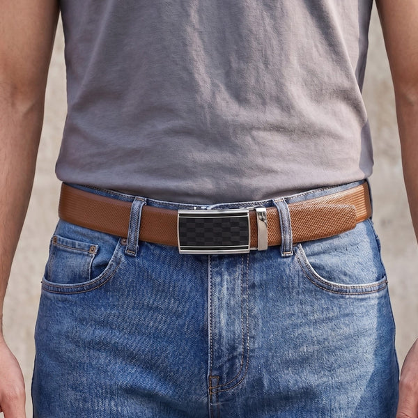 Mens Genuine Leather Belt | 2 in 1 Reversible (Brown & Black) (1 Pc.) - SIGNORA-ARKON