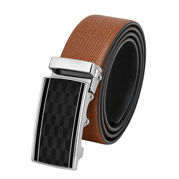 Mens Genuine Leather Belt | 2 in 1 Reversible (Brown & Black) (1 Pc.) - SIGNORA-ARKON