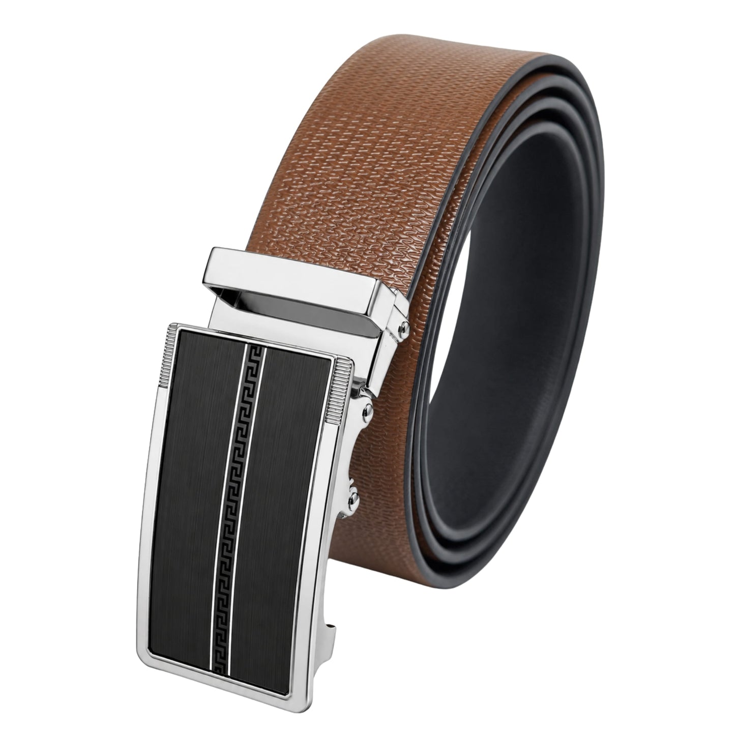 THE MEN THING Leather Belts Mens Genuine Leather Belt | 2 in 1 Reversible (Brown & Black) (1 Pc.) - SIGNORA - KRONIQ