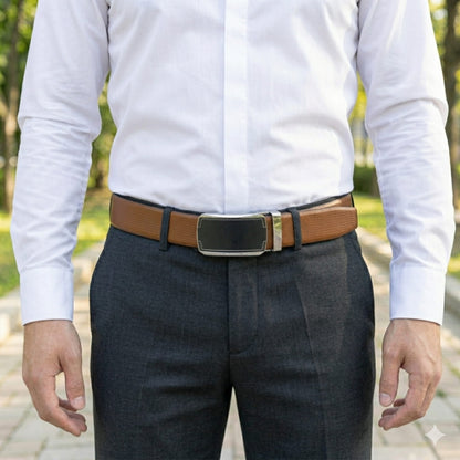 THE MEN THING Leather Belts Mens Genuine Leather Belt | 2 in 1 Reversible (Brown & Black) (1 Pc.) - SIGNORA - ORLUX