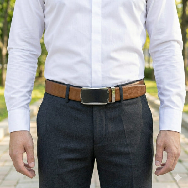 Mens Genuine Leather Belt | 2 in 1 Reversible (Brown & Black) (1 Pc.) - SIGNORA - ORLUX