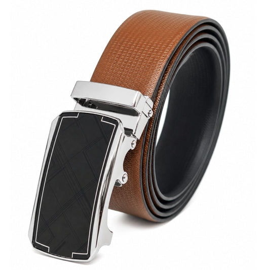 Mens Genuine Leather Belt | 2 in 1 Reversible (Brown & Black) (1 Pc.) - SIGNORA - ORLUX — Leather Belts for Men | THE MEN THING