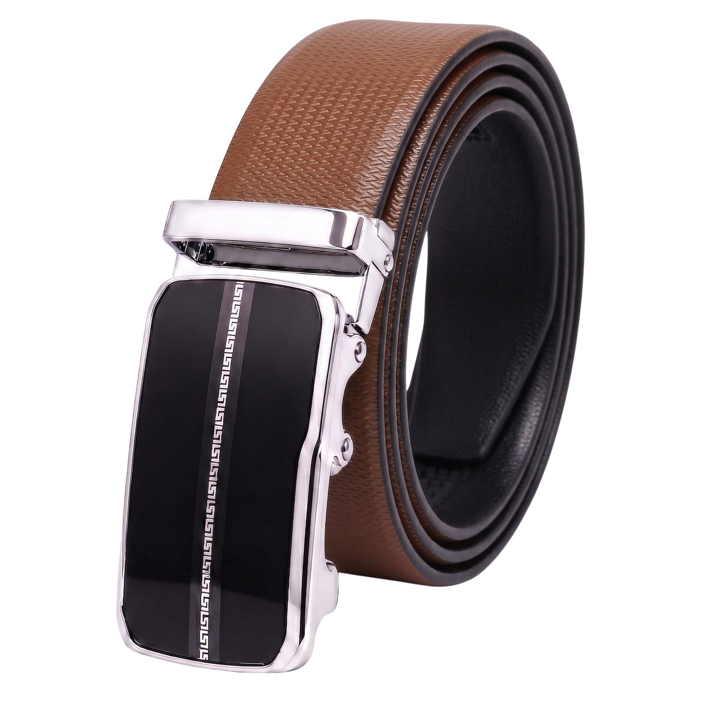 THE MEN THING Leather Belts Mens Genuine Leather Belt | 2 in 1 Reversible (Brown & Black) (1 Pc.) - SIGNORA-ROYVIC