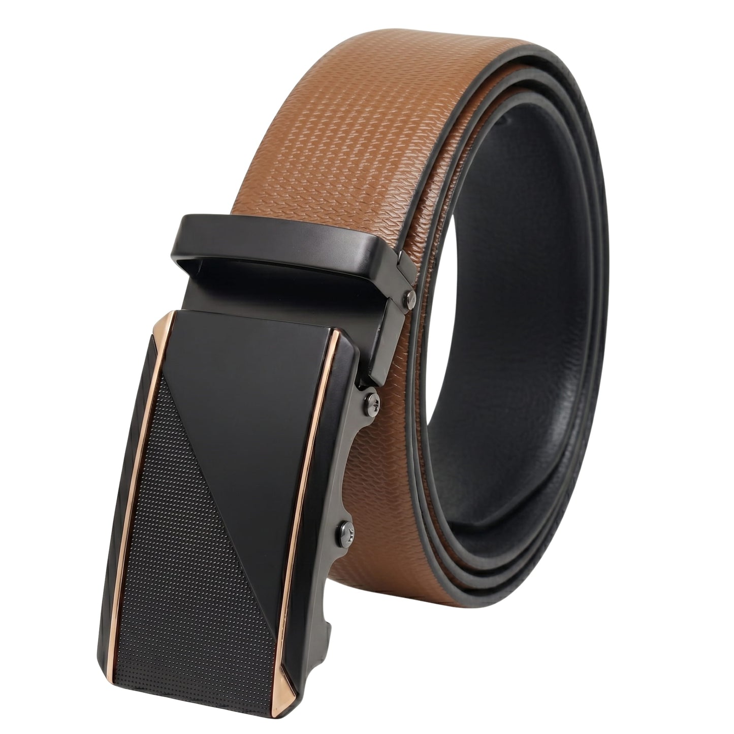 THE MEN THING Leather Belts Mens Genuine Leather Belt | 2 in 1 Reversible (Brown & Black) (1 Pc.) - SIGNORA -TRION