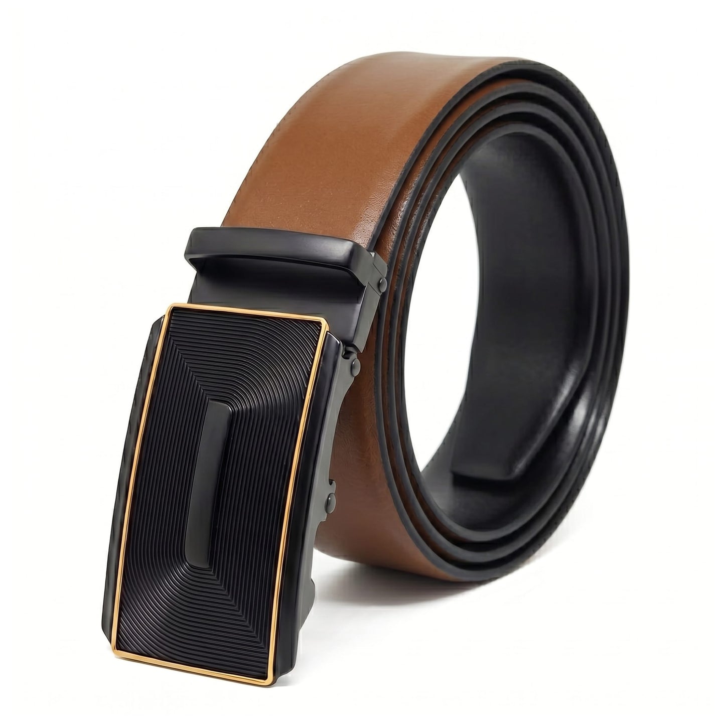 THE MEN THING Leather Belts Mens Genuine Leather Belt | 2 in 1 Reversible (Brown & Black) (1 Pc.) - VELARO
