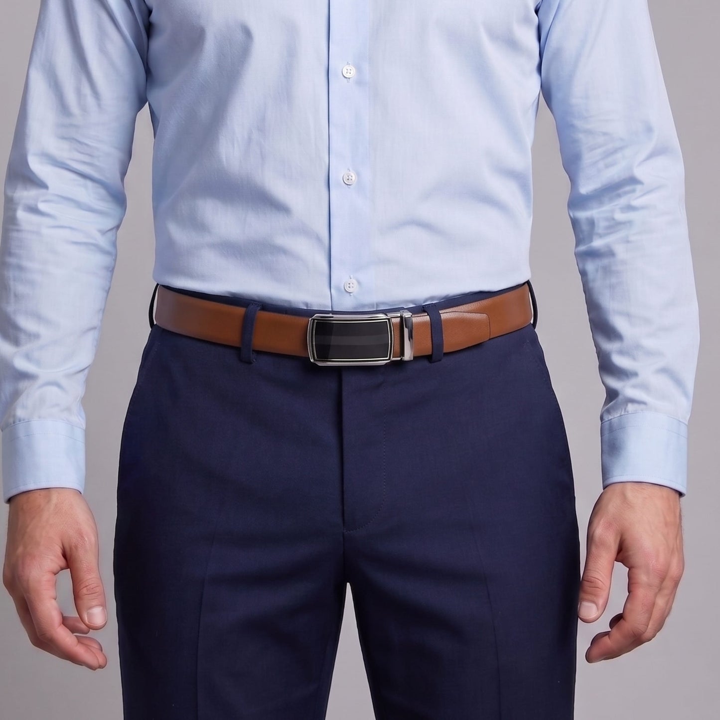 THE MEN THING Leather Belts Mens Genuine Leather Belt | 2 in 1 Reversible (Brown & Black) (1 Pc.) - VELARO - KLYNT