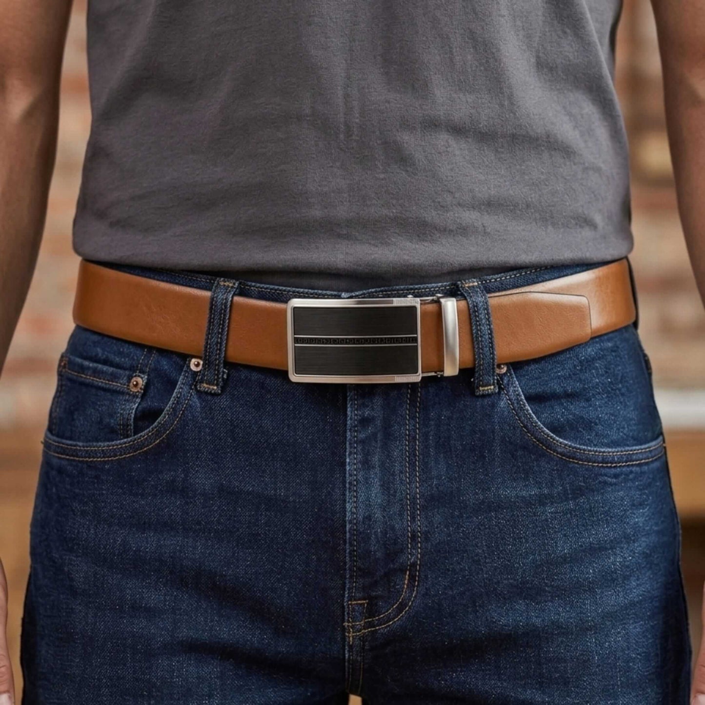 Mens Genuine Leather Belt | 2 in 1 Reversible (Brown & Black) (1 Pc.) - VELARO - KRONIQ — Leather Belts for Men | THE MEN THING
