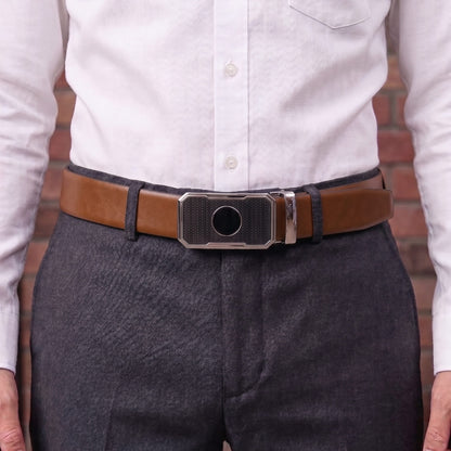 THE MEN THING Leather Belts Mens Genuine Leather Belt | 2 in 1 Reversible (Brown & Black) (1 Pc.) - VELARO - MONTREX