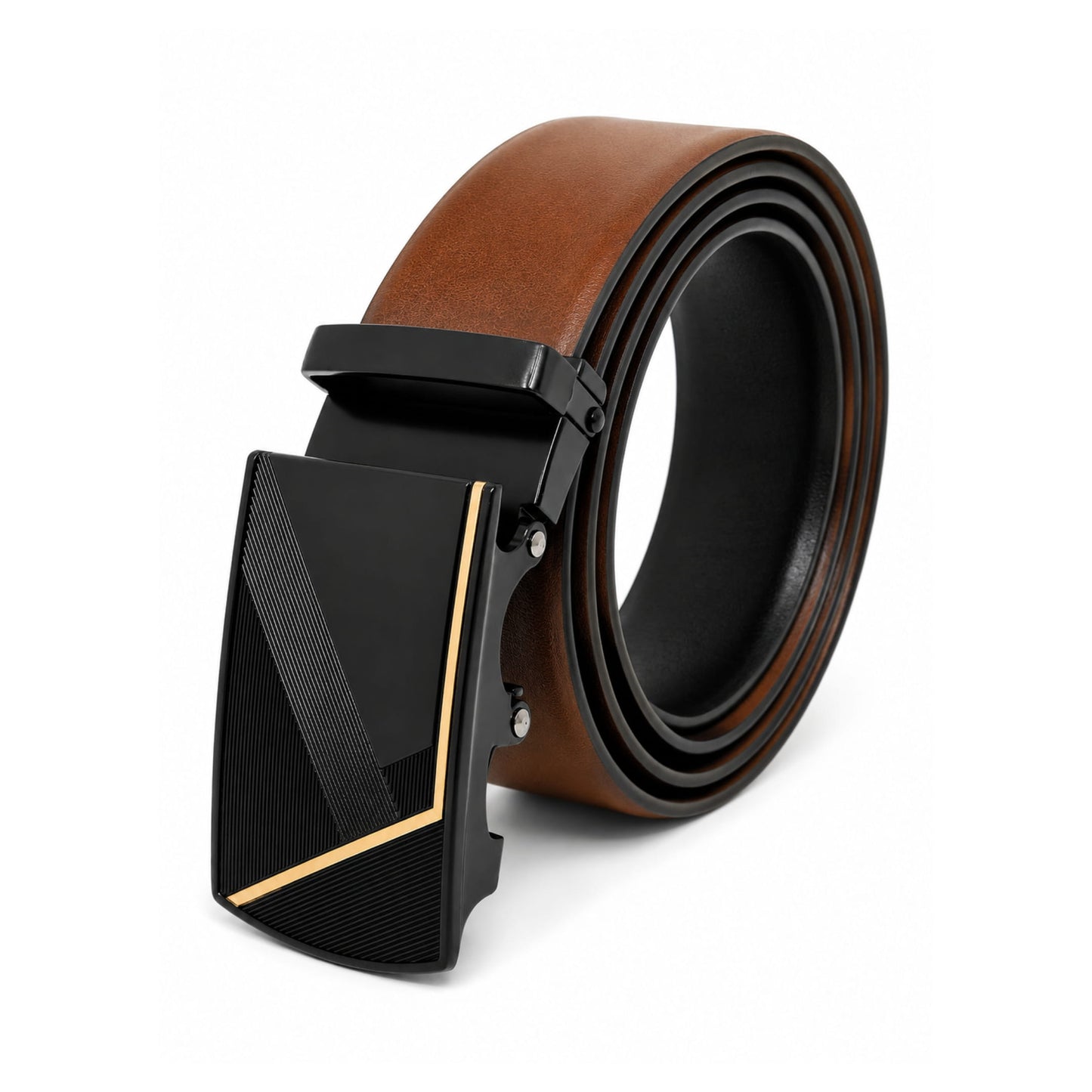THE MEN THING Leather Belts Mens Genuine Leather Belt | 2 in 1 Reversible (Brown & Black) (1 Pc.) - VELARO - NOCTIS