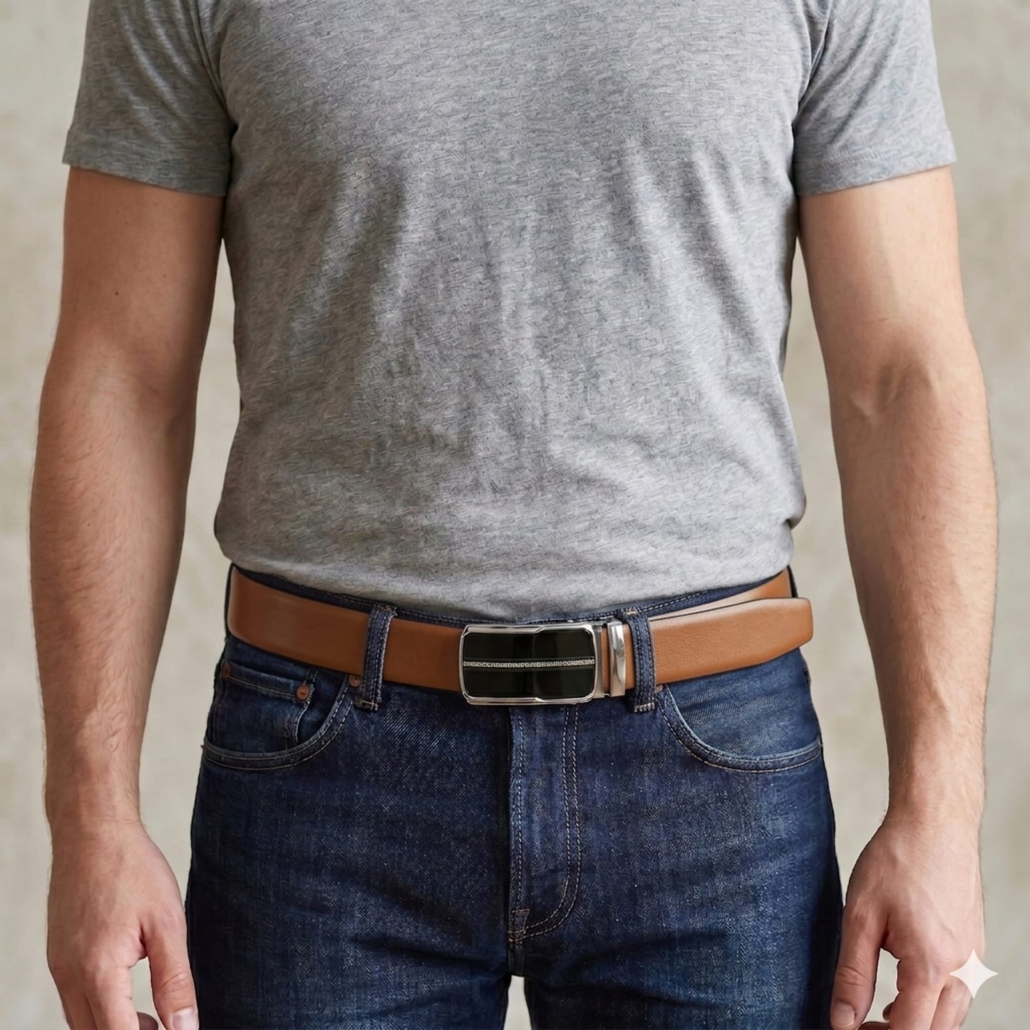 THE MEN THING Leather Belts Mens Genuine Leather Belt | 2 in 1 Reversible (Brown & Black) (1 Pc.) - VELARO-ROYVIC