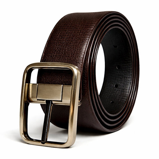 THE MEN THING Leather Belts TANERO BROWN - Premium Genuine Leather Reversible Belt for Men & Boys | Durable & Stylish for Everyday Wear