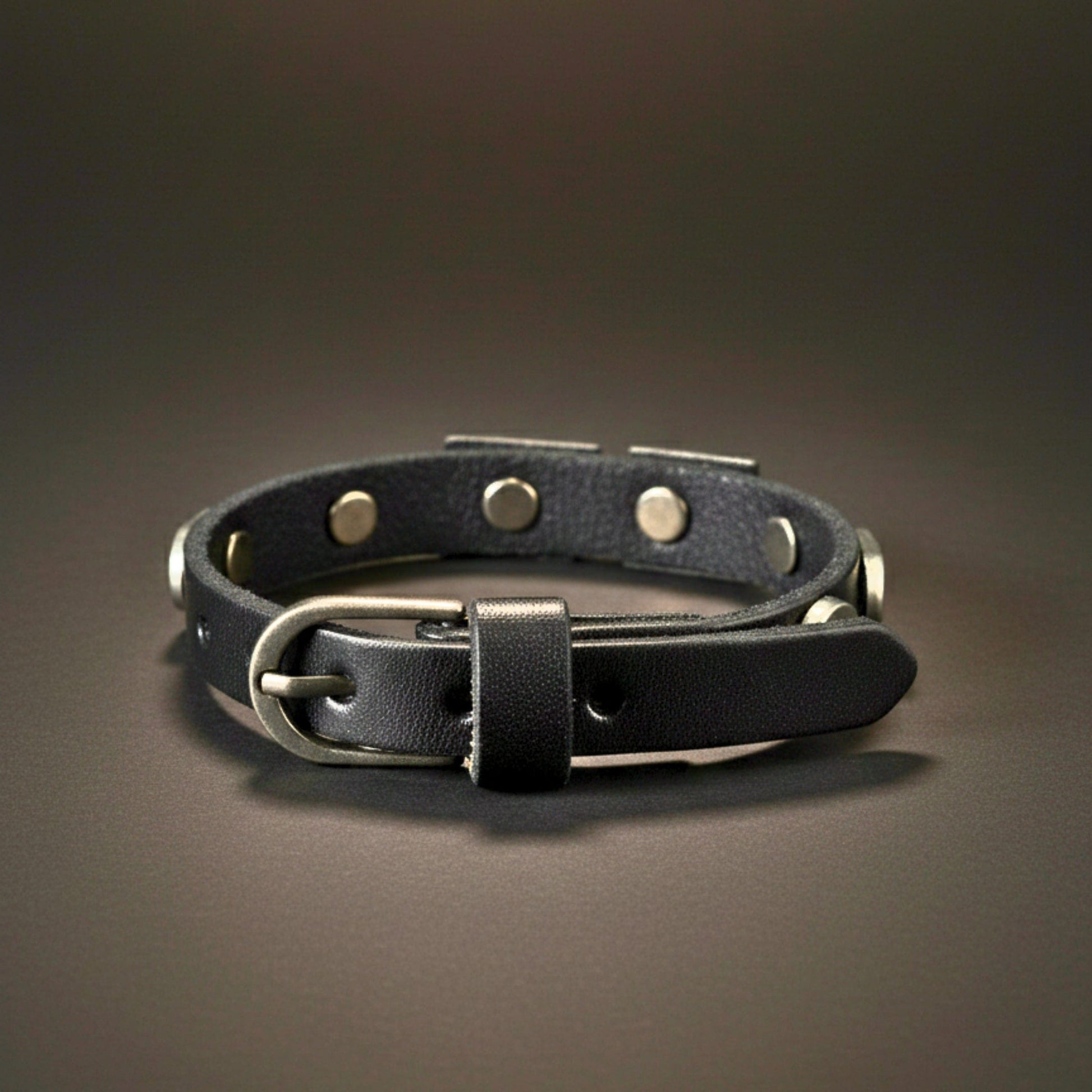 THE MEN THING Leather Bracelet DIESEL VALOR - 14mm Black Genuine Leather Adjustable Bracelet for Men & Boys (9.8 inch)