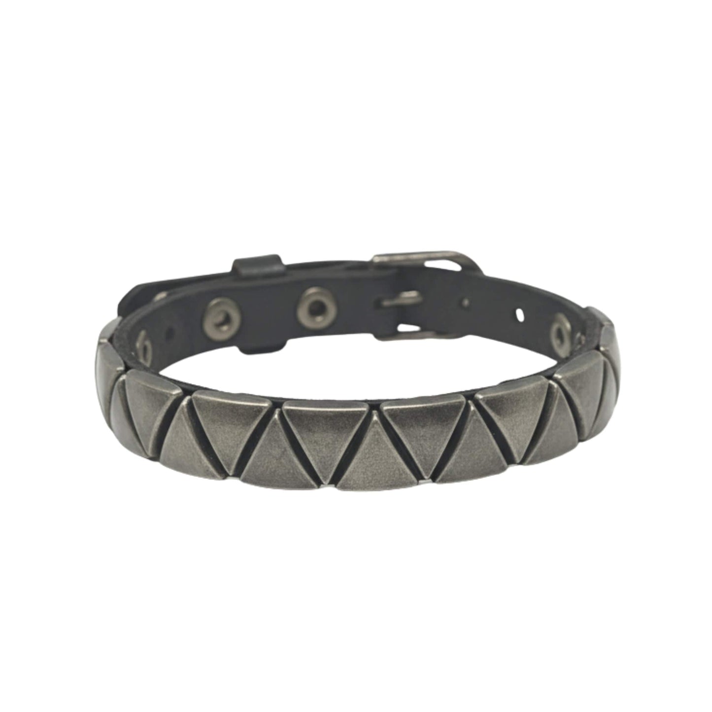 THE MEN THING Leather Bracelet DRAKKAR REIGN - 10mm Black Genuine Leather Adjustable Bracelet for Men & Boys (9.5 inch)