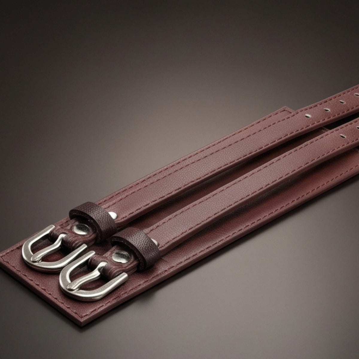 THE MEN THING Leather Bracelet DUSKFANG STRAP BROWN - Genuine Braided Leather Bracelet Set for Men & Boys (8 inch)