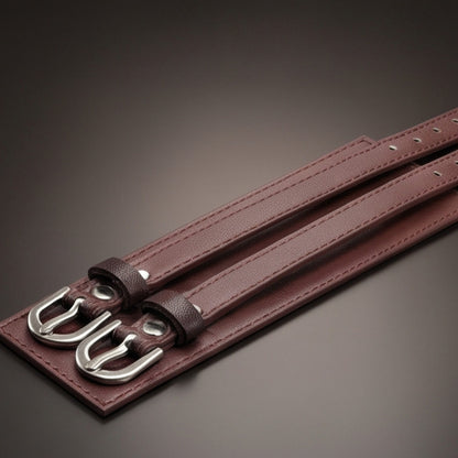 THE MEN THING Leather Bracelet DUSKFANG STRAP BROWN - Genuine Braided Leather Bracelet Set for Men & Boys (8 inch)