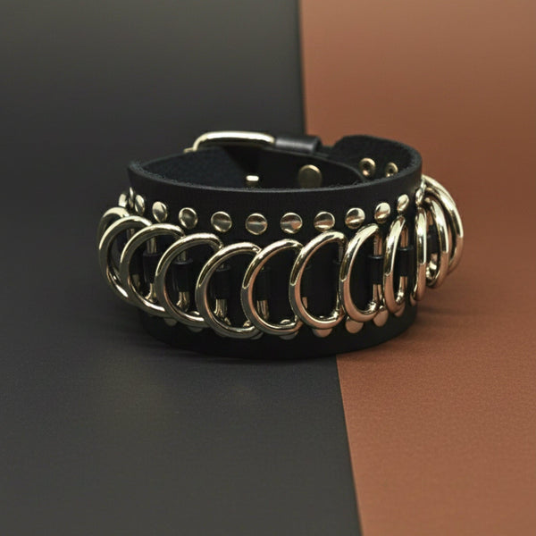 EMBER LOOP - 38mm Genuine Leather Adjustable Bracelet for Men & Boys (9.5 inch)