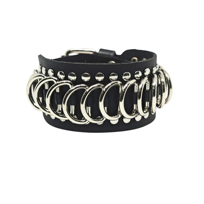 THE MEN THING Leather Bracelet EMBER LOOP - 38mm Genuine Leather Adjustable Bracelet for Men & Boys (9.5 inch)