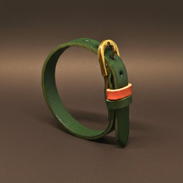 MOSSTRAIL STRAP - 10mm Genuine Leather Adjustable Bracelet for Men & Boys (9 inch)