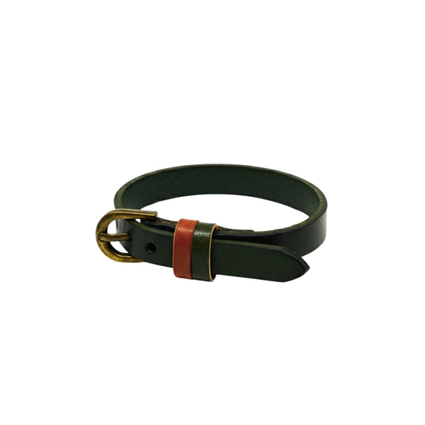 MOSSTRAIL STRAP - 10mm Genuine Leather Adjustable Bracelet for Men & Boys (9 inch)