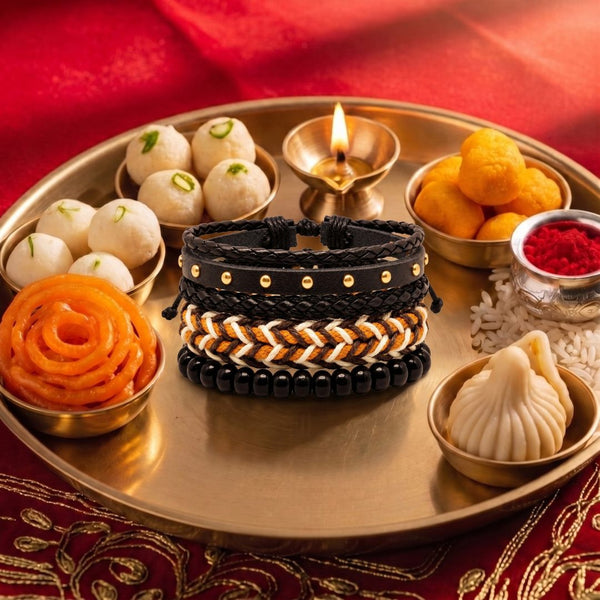 The Perfect Rakhi Gift For Every Brother – GILDED TRIBAL - Leather Adjustable Bracelets With Timeless Style
