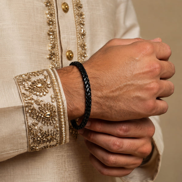 The Perfect Rakhi Gift For Every Brother – TWIN TOUGH Premium Leather Bracelets With Timeless Style (8 Inch)