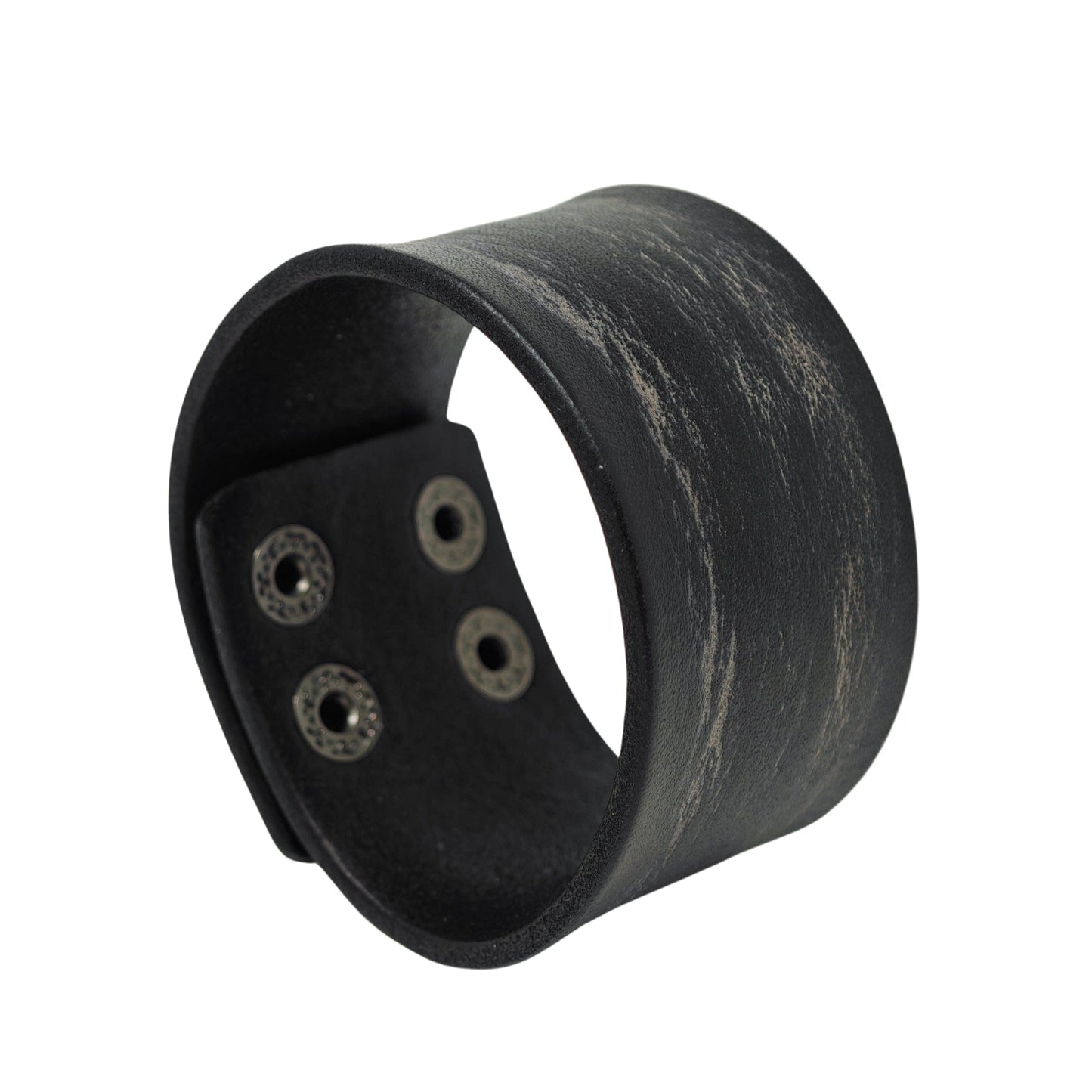 THE MEN THING Leather Bracelet URBAN GRIT - 40mm Genuine Leather Adjustable Bracelet for Men & Boys (9 inch)