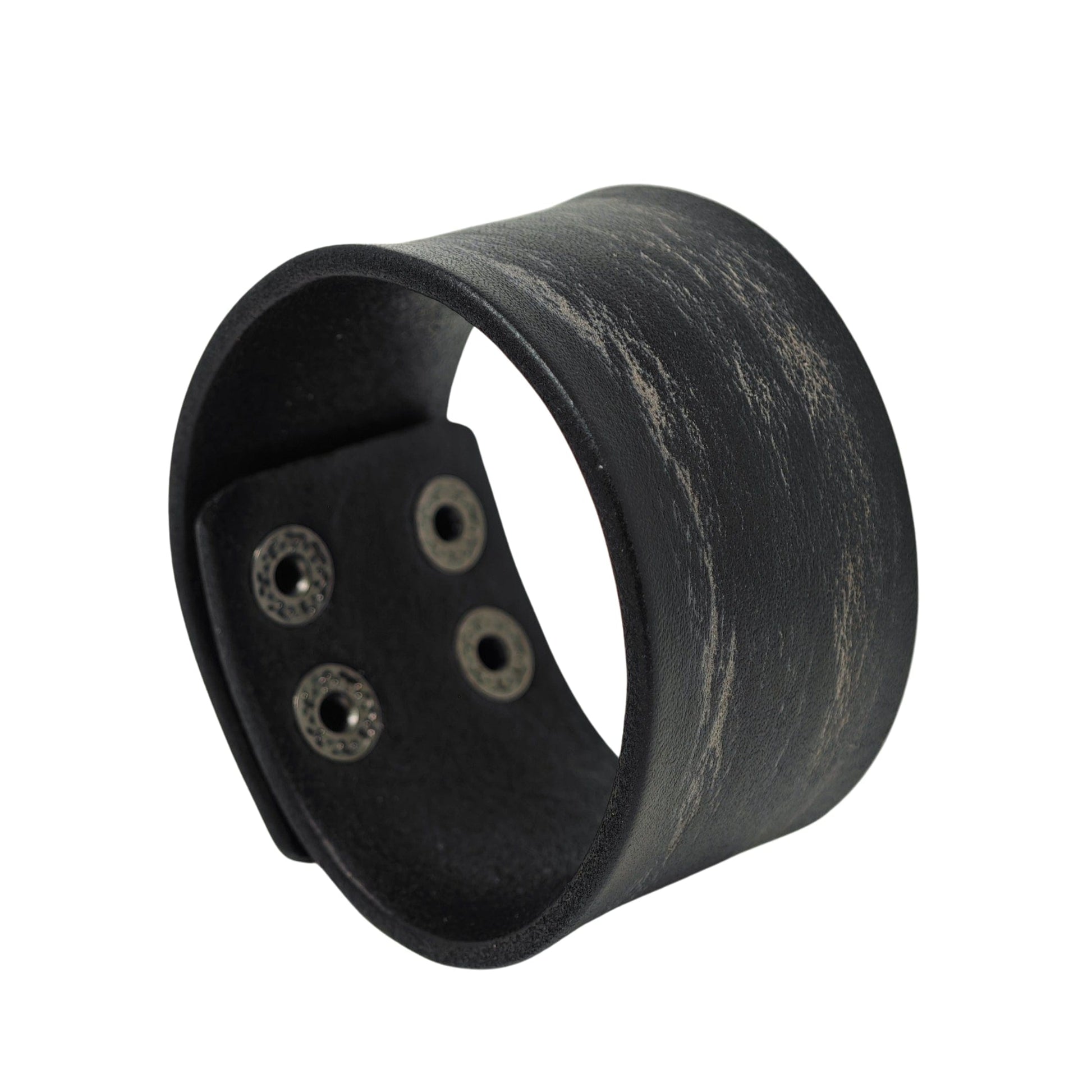 THE MEN THING Leather Bracelet URBAN GRIT - 40mm Genuine Leather Adjustable Bracelet for Men & Boys (9 inch)