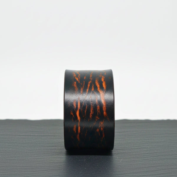 WILD FLAME - 40mm Brown Genuine Leather Adjustable Bracelet for Men & Boys (9 inch)