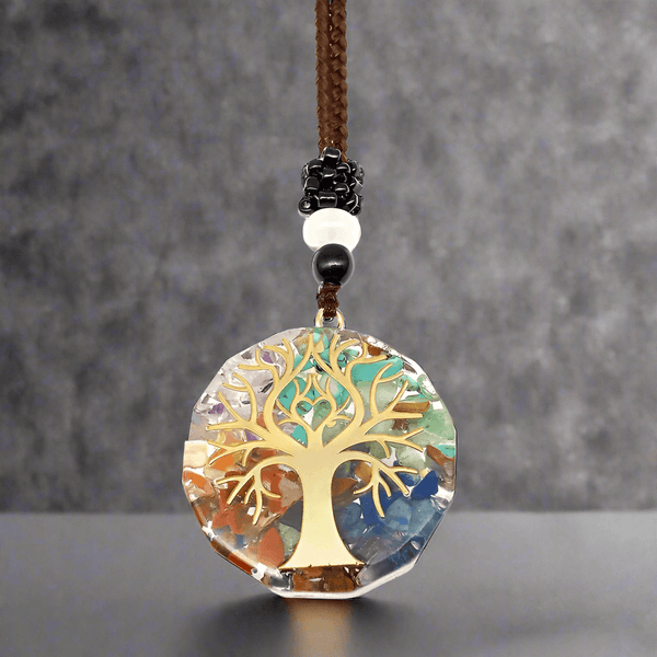 ELIXIR OF LIFE  - Natural Crystal necklace with 30 inch Adjustable Rope Chain for Men & Boys