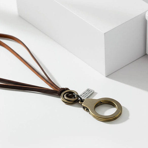 FREEDOM HANDCUFFS - Titanium Steel Pendant with Adjustable Rope Chain for Men & Boys