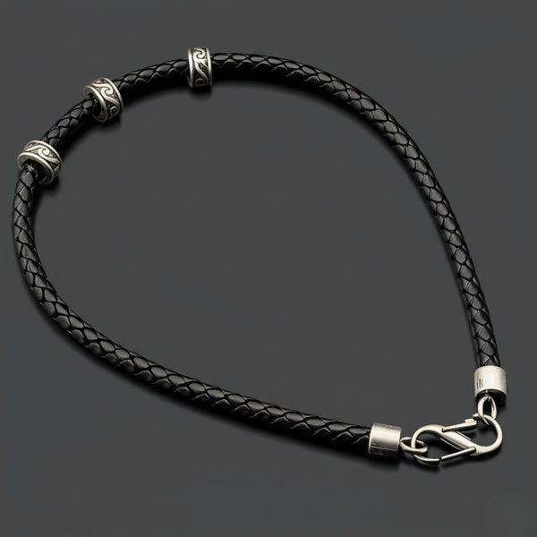 IRONVEIL - Titanium Steel Pendant with Rope Chain, for Men & Boys (16inch)