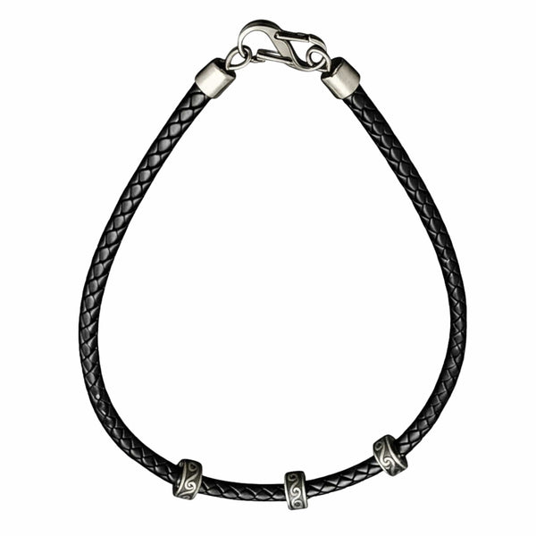 IRONVEIL - Titanium Steel Pendant with Rope Chain, for Men & Boys (16inch)
