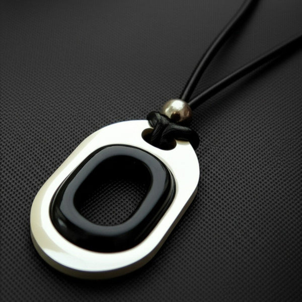 OBLIVION LOOP - Titanium Steel Pendant with Adjustable Rope Chain for Men & Boys