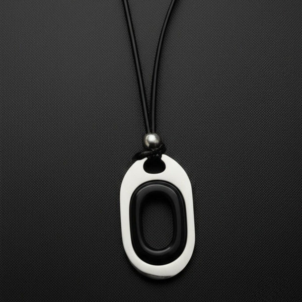OBLIVION LOOP - Titanium Steel Pendant with Adjustable Rope Chain for Men & Boys