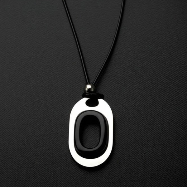 OBLIVION LOOP - Titanium Steel Pendant with Adjustable Rope Chain for Men & Boys