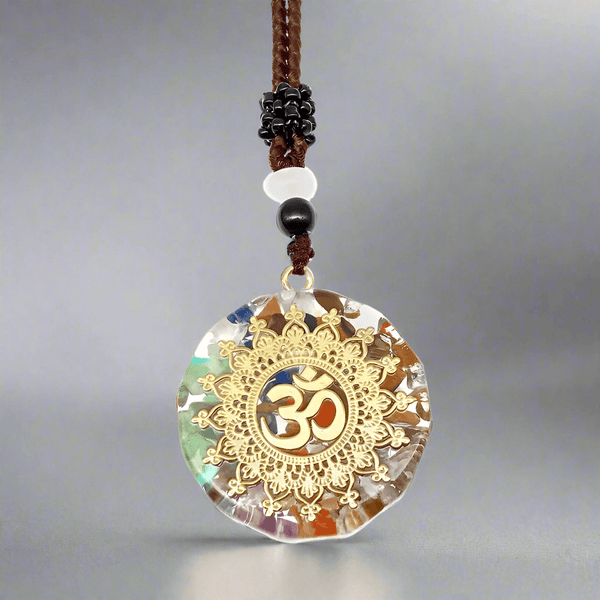 OM BLOOM  - Om Symbol necklace with 30 inch Adjustable Rope Chain for Men & Boys