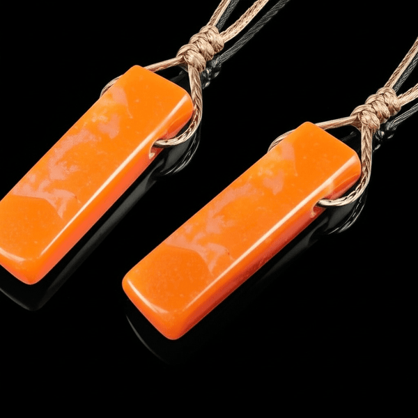 SUNSTONE PENDANT - Natural Crystal Unshaped Pendant with Adjustable Rope Chain for Men and Boys