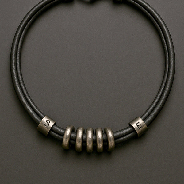 URBAN FORGE - Titanium Steel Pendant with Rope Chain, for Men & Boys (17inch)