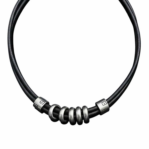 URBAN FORGE - Titanium Steel Pendant with Rope Chain, for Men & Boys (17inch)