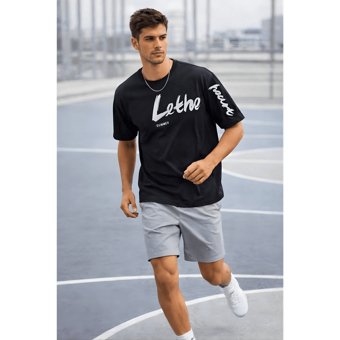 THE MEN THING Lethe Summer T-Shirt – Black