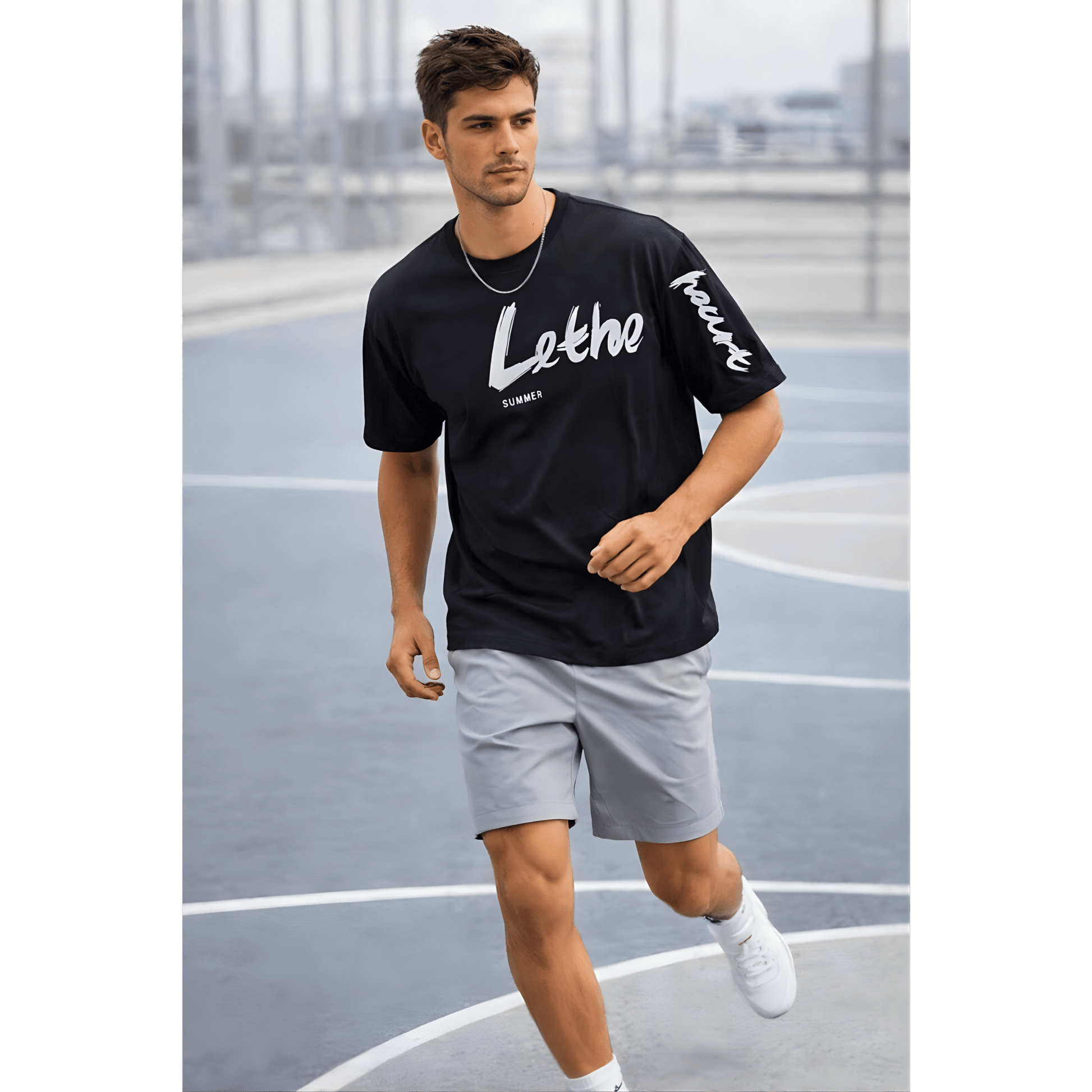 THE MEN THING Lethe Summer T-Shirt – Black