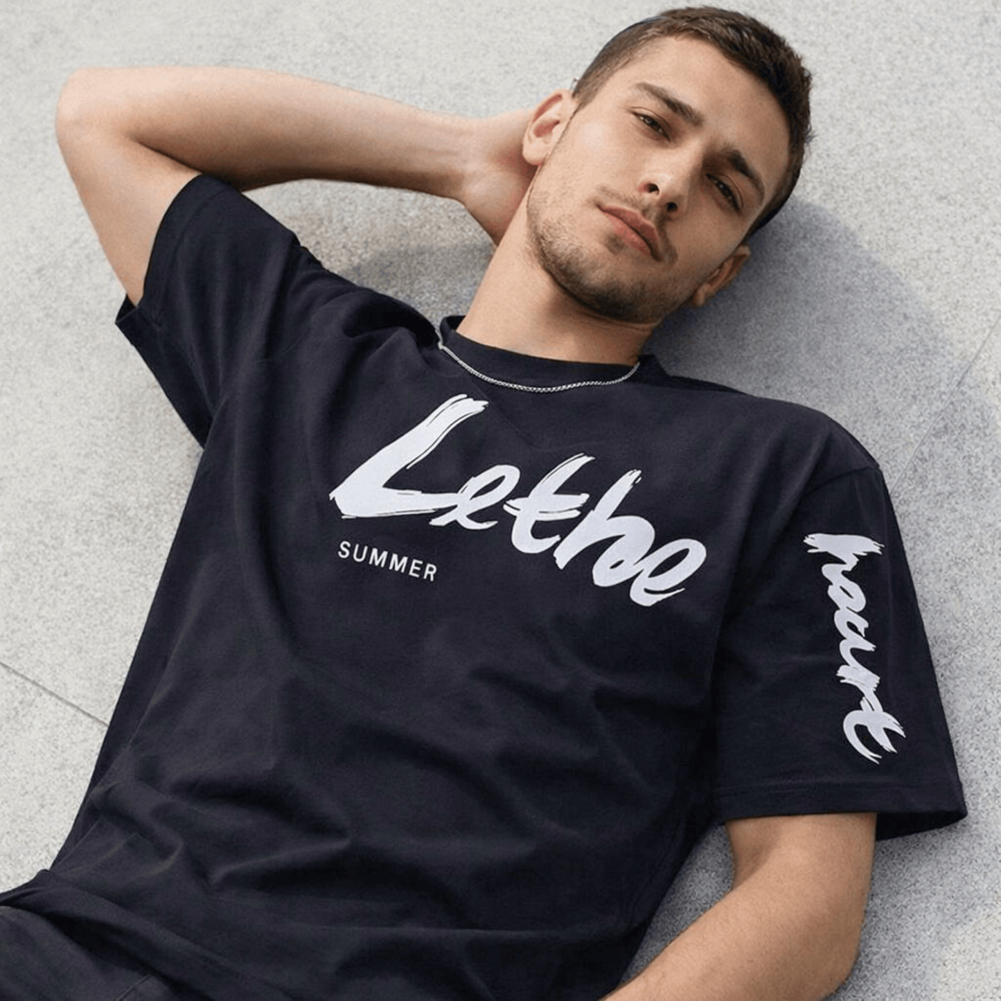THE MEN THING Lethe Summer T-Shirt – Black