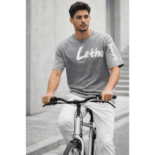 Lethe Summer Oversized T-Shirt – Gray