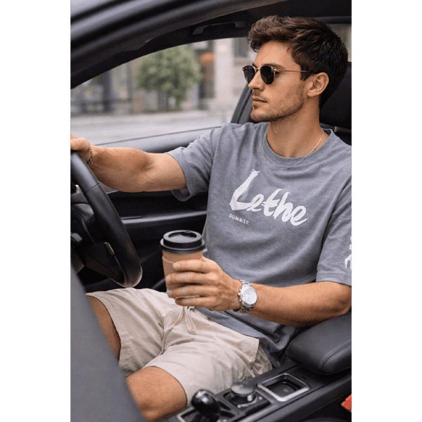 Lethe Summer Oversized T-Shirt – Gray