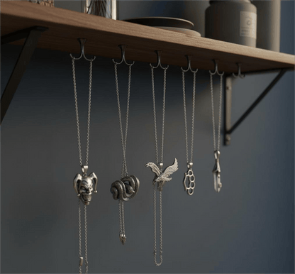 THE MEN THING Necklace CONTRAST COLLECTIVE 5-Piece Symbolic Pendant Set – COILED SERPENT, EAGLE-SHARP, STRONG GRIP, CLAW LEAF, & CIRCUS Necklaces on 24 Inch Stainless Steel Chain for Mens and Boys