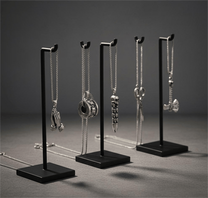 THE MEN THING Necklace CURSED CHRONICLES High Contrast 5-Piece Men’s Pendant Set – BULLET OF DOOM, SCISSORS FLAME, CURVED AXE, MANTRA ROUND, & APPLAUD Necklaces on 24 Inch Stainless Steel Chain for Mens and Boys