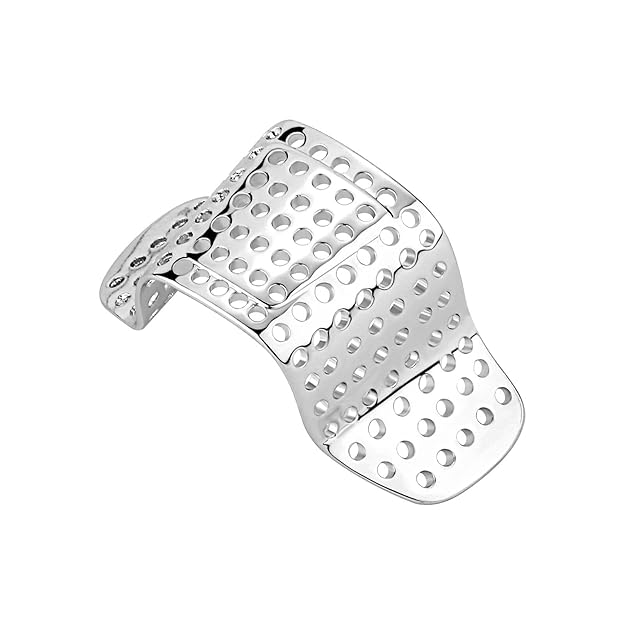 THE MEN THING Nose & Ear Ring NOSE BAND-AID - Silver Toned Fashion Nasal Clip, Nightclub  - No Holes Nose Clip, Nose Strip for Men and Boys (1 Pcs)